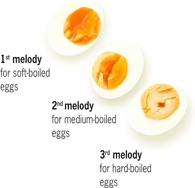 BeepEgg Basic Purple – Temporizador de huevos para hervir huevos – Cocina musical para huevos suaves, medianos y duros – Seguro para alimentos –