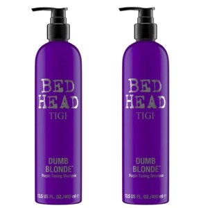 TIGI Bed Head Dumb Blonde Purple – Champú tonificante, 13.5 onzas (paquete de 2) TIGI Bed Head Dumb Blonde Purple – Champú tonificante, 13.5 onzas (paquete de 2)
