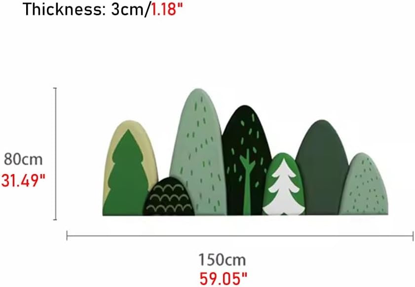 Paneles de pared 3D de poliuretano impermeable 3D, papel tapiz suave anticolisión para niños, relleno de pared autoadhesivo, para escuelasjardines