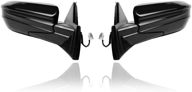 Espejo de puerta compatible con Honda Civic Hatchback LXSportType-R ’17-21, sin calefacción, sin lámpara de señal ni cámara, par, conductor