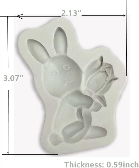 Molde de silicona de chocolate 3D de huevos de Pascua y conejo, caja de regalo de juego de ideas para fiestas románticas, cumpleaños, fondant,