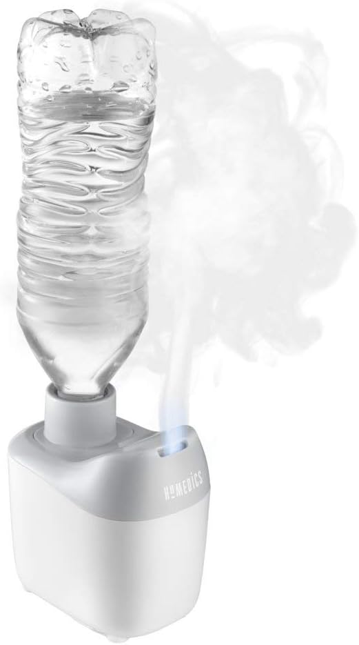 Homedics Humidificador portátil ultrasónico  Humidificadores de aire pequeños para dormitorio, plantas, oficina, viajes  Humidificadores de niebla