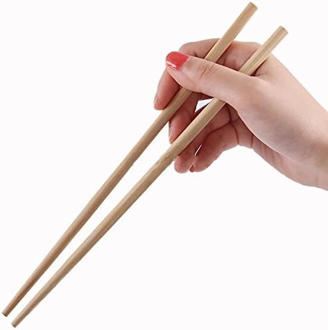 ROYALNA – Palillos desechables de bambú prémium tratados con rayos UV, 100 pares (bambú, 100 pares)