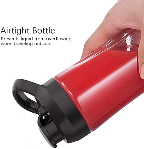 Licuadora personal, mini licuadora portátil de 300 W para batidos y batidos, licuadora pequeña de una sola porción con 2 botellas de viaje Tritan