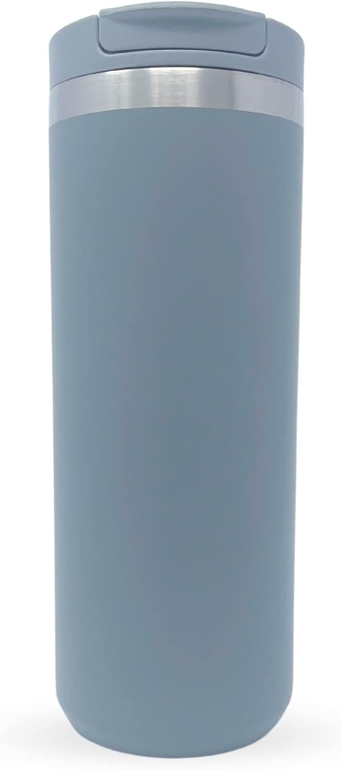 BIGGBY CAFÉ – Vaso Sienna con aislamiento de doble pared de acero inoxidable, 16 onzas