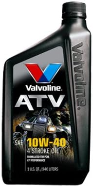 Valvoline Oil 817263 – Aceite de motor ATV de 1 cuarto de galón 10W40 de 4 tiempos, paquete de 6
