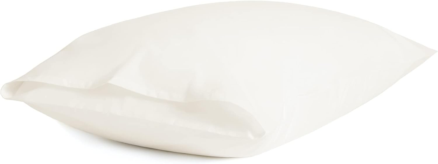 Brooklinen Juego de sábanas de satén de lujo de 3 piezas, sin juego de sábanas encimeras, 100% algodón, tamaño California King en crema, 1 sábana
