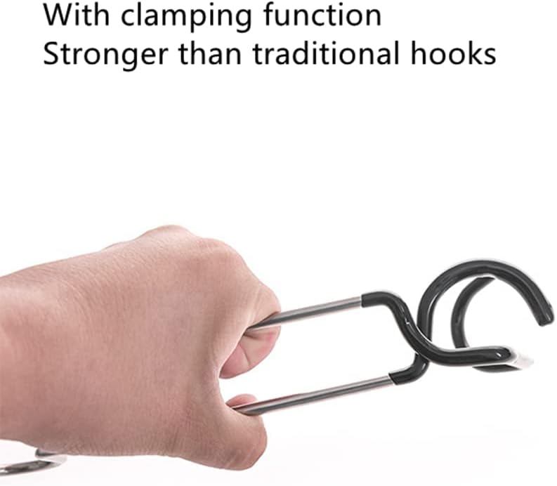 Gancho de linterna de camping, gancho de luz multifuncional, hecho de acero inoxidable, soporte de linterna para camping, pesca, senderismo