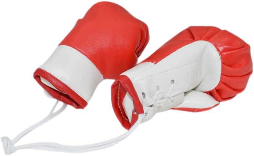Mini guantes de boxeo en miniatura, accesorios de boxeo colgantes, guantes decorativos de boxeo, juguetes de boxeo para el hogar, automóvil,