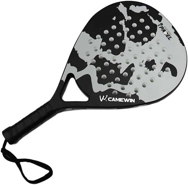 Raqueta de tenis de playa de fibra de carbono con núcleo de espuma viscoelástica EVA, muñequeras, correas, pelotas de tenis