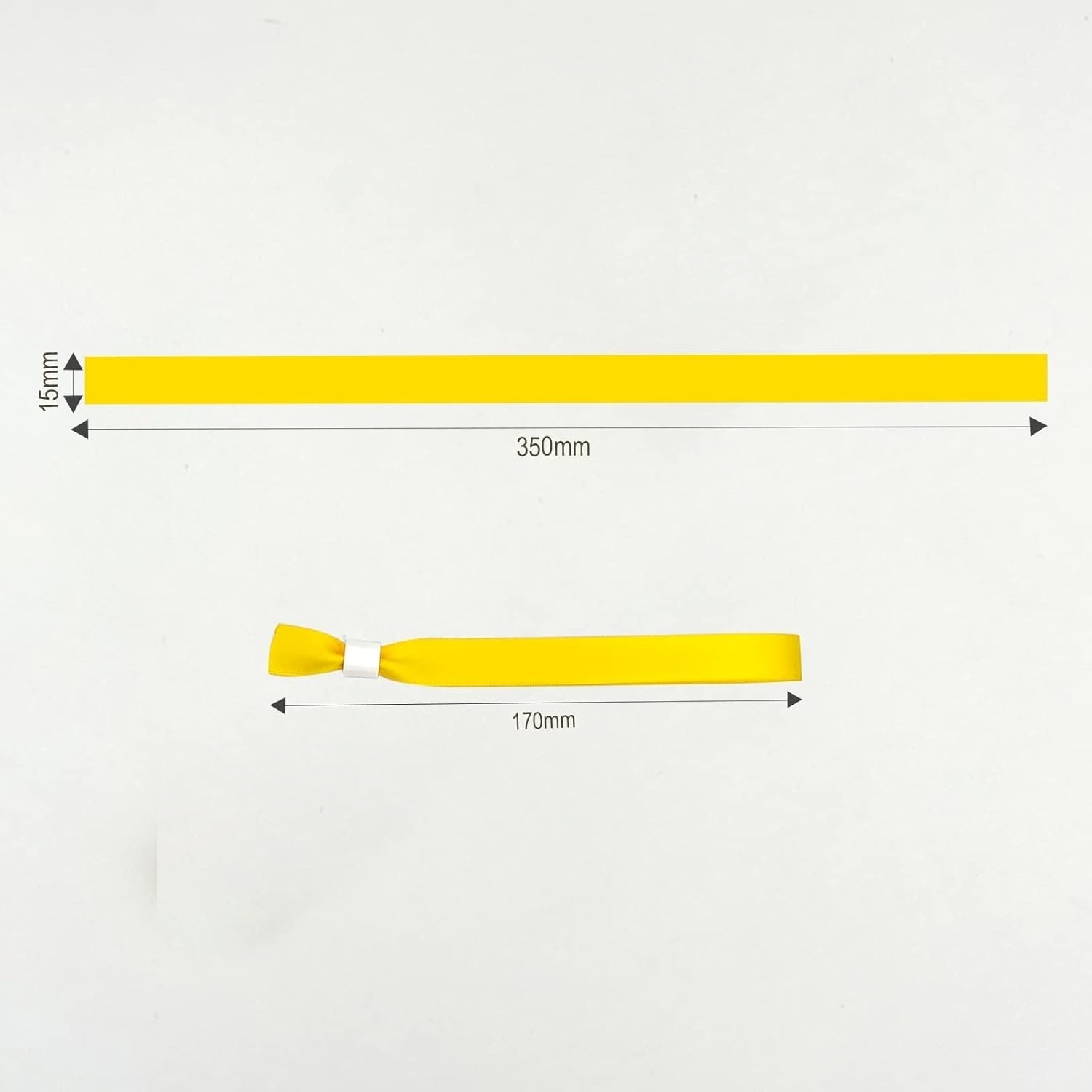 Paquete de 100 pulseras de tela para eventos, pulseras de tela de color sólido, pulseras de color sin logotipo resistentes al logotipo, adecuadas