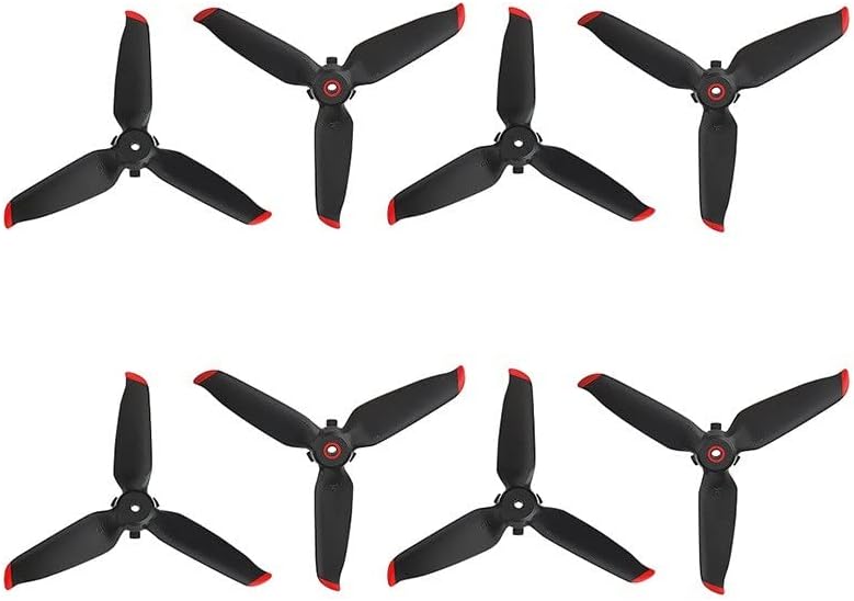 INLIMA Para DJI FPV Drone Hélices para DJI FPV Combo Drone Quiet Flight Propellers Repuesto para DJI FPV Combo Accesorios Drone (Color 4 pares Rojo)