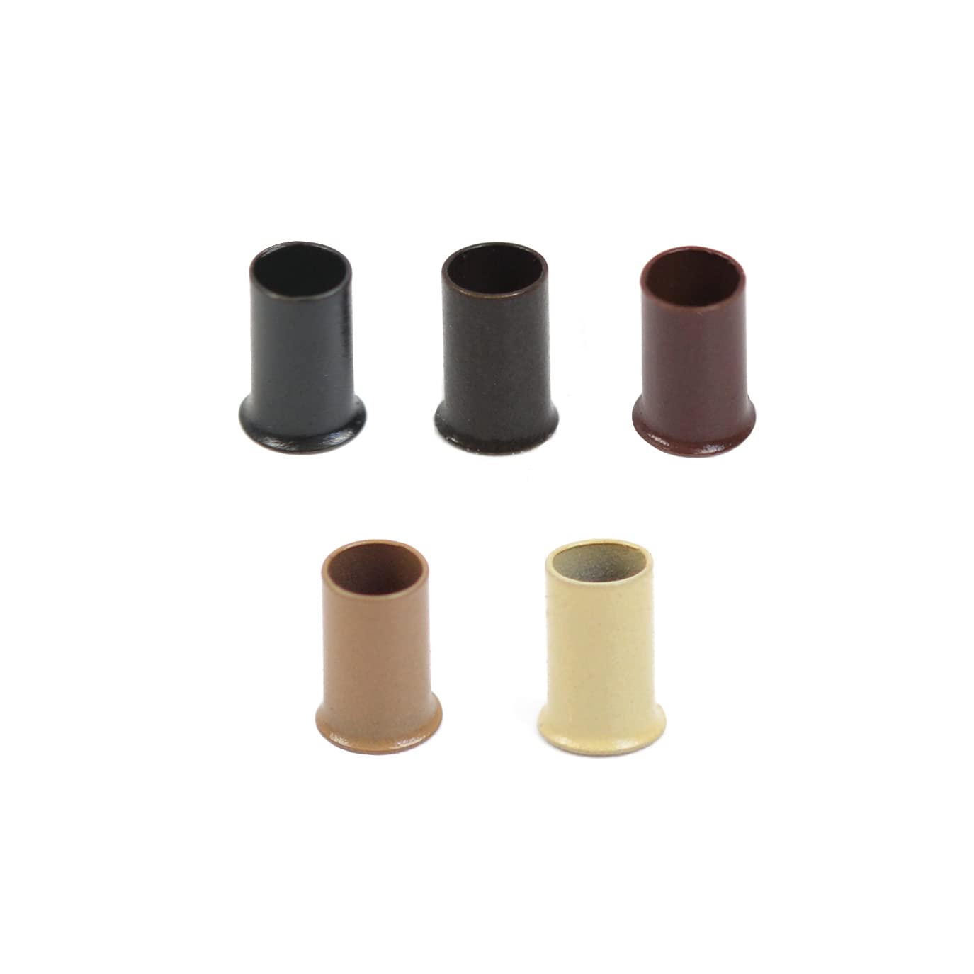 1000 piezas de 0.134 in de micro anillo de eslabones de cobre tubos de cuentas para extensiones de cabello humano I-Tip (negro + marrón oscuro +