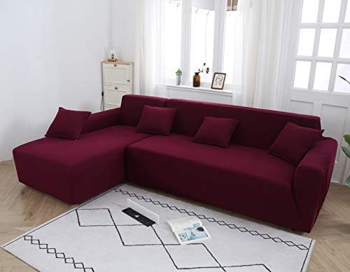 Funda de sofá gruesa de punto impermeable 1 pieza (compra 1 pieza para sofá de 34 plazas, compra 23 piezas para sofá en forma de LU) (Medida antes