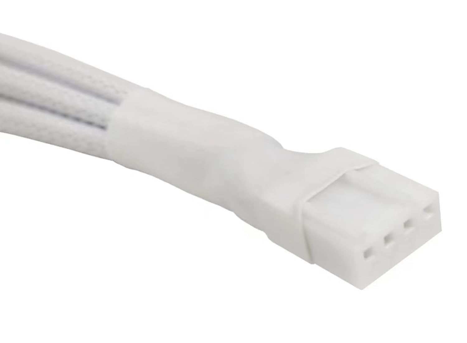 2 piezas de cable divisor de ventilador PWM de 1 a 3 4 pines, cable de extensión de alimentación de ventilador de PC trenzado con funda, 10.5