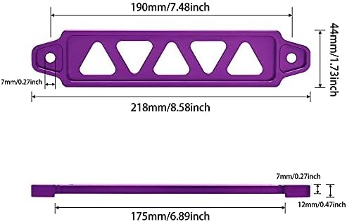 TOMALL Soporte de amarre de batería para automóvil de aleación de aluminio Soporte de montaje de batería Accesorios de bloqueo para Honda Civic