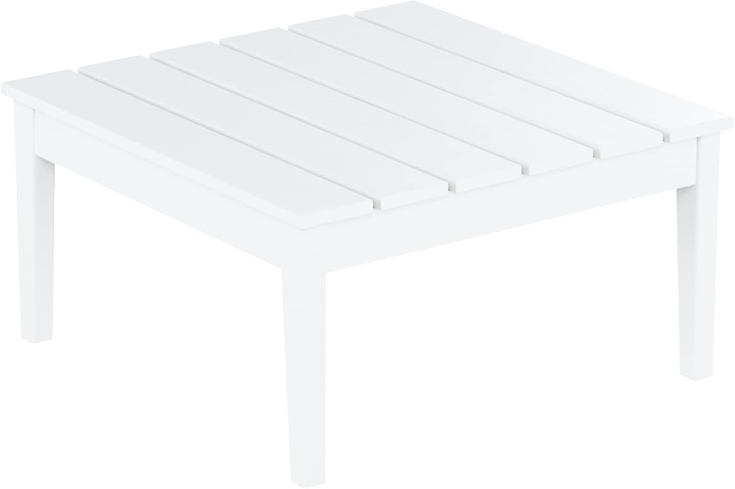 WestinTrends Ashore – Mesa de centro para exteriores, 32 pulgadas de madera de polietileno Adirondack para todo tipo de clima, mesa auxiliar