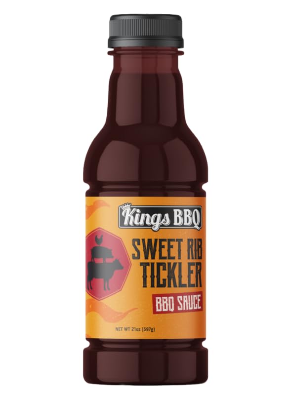 Kings BBQ Sweet Rib Tickler – Salsa para barbacoa – 21.5oz – Paquete de 2
