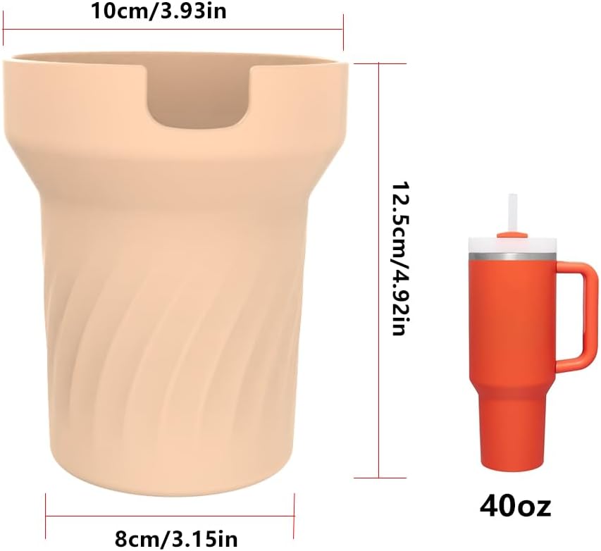 Funda protectora de silicona antideslizante para vaso Stanley de 40 onzas, funda protectora para vaso Stanley H2.0 de 40 onzas y accesorios de vaso