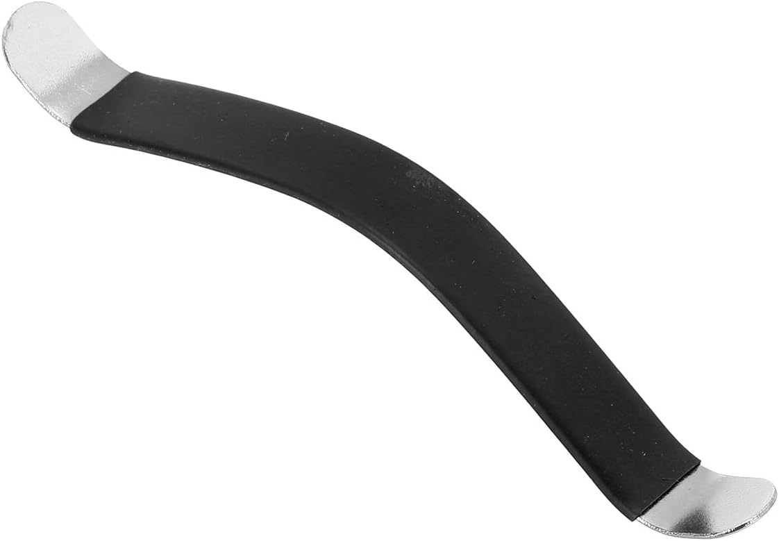 PATIKIL Esparcidores de cuerda para guitarra, herramientas de limpieza de diapasón recubierto de goma, acero inoxidable, negro para mantenimiento y