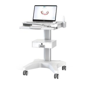 Carrito médico para hospital, portátil, portátil, con soporte para escáner oral, estación de trabajo ajustable en altura para clínica dental Carrito médico para hospital, portátil, portátil, con soporte para escáner oral, estación de trabajo ajustable en altura para clínica dental