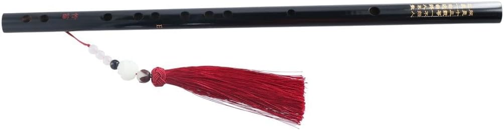 Vctitil Flauta de bambú tradicional china, Dizi transversal, accesorio de cosplay Mo Dao Zu Shi, instrumento musical de viento de madera para