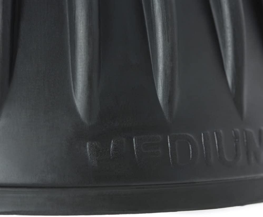 HORZE Botas de campana acanaladas FinnTack, Negro –