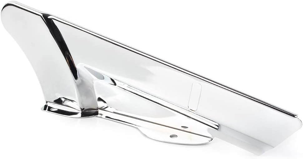 FSFY – Cubierta protectora de correa trasera inferior cromada compatible con Harley Electra Street Road Glide King FLHTK FLHX FLHR