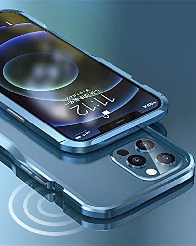 HENGHUI Carcasa de aluminio para iPhone 13 Mini parachoques con marco de metal, absorbente de golpes, diseño delgado y fresco (13 mini, rojo)