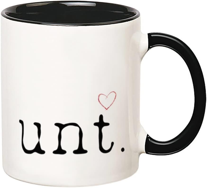 Fonhark – Taza de coño. Taza de corazón coño. Humor adulto, ofensivo, travieso, grosero, taza de café novedosa de 11 onzas