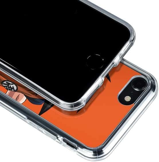 Skinit Funda transparente compatible con iPhone SE (2 y 3 generación), diseño oficial de Dragon Ball Z Goku Turtle School Uniforme