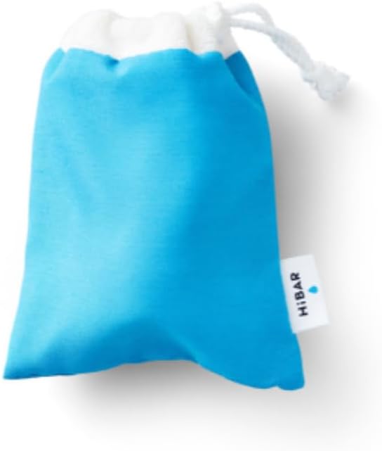 HIBAR Bolsa de viaje de 2 unidades, bolsa de viaje para champú y acondicionador, bolsa de viaje portátil de tela de rizo con cordón, funda de