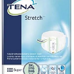 TENA Calzoncillos bariátricos elásticos, cintura de 69-96 pulgadas, parte trasera similar a la tela, 32 unidades TENA Calzoncillos bariátricos elásticos, cintura de 69-96 pulgadas, parte trasera similar a la tela, 32 unidades