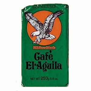 Café El Aguila Descafeinado Espresso 8.82 oz Café Molido Estilo Cubano Café El Aguila Descafeinado Espresso 8.82 oz Café Molido Estilo Cubano