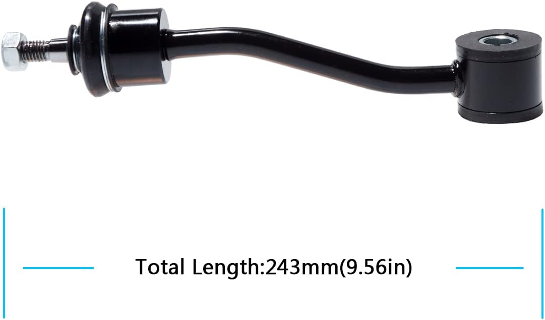 AUQDD 4 unidades (K3197 x2 K80244 x2) Barra estabilizadora delantera y trasera compatible con Je-ep Wrangler TJ 2006-1997