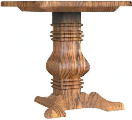 DESIGN 59 Base de mesa de caballete – Pedestal de madera dura individual (P01)
