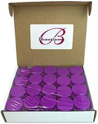 Beauticom Tarros transparentes redondos de 0.35 oz0.3 fl oz (0.35 Fl Oz) con tapas superiores redondas para cremas, lociones, maquillaje, polvos,