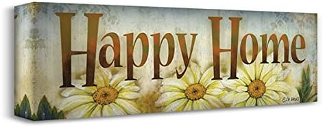 ArtDirect Happy Home 18×9 Gallery Wrapped Canvas Museum Art by Wargo, Ed