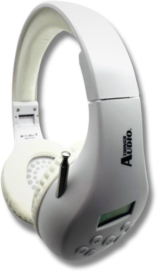 Auriculares de radio FM personales portátiles con antena extraíble para gran recepción, caminar, trotar, relajarse, escuela, radio conversacional,