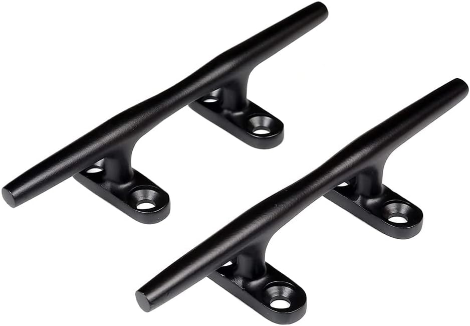 MIZUGIWA Boat Cleats 316 Stainless Steel Dock Cleats for Boat,4 Inch 5 Inch 6 Inch 8 Inch,Marine Cleats,Open Base Cleats,Rope Cleat with Fasteners