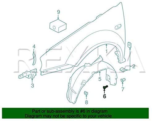 Rexka 20 piezas M5-0.083 x 0.748 in T25 Torx Fender Liner Splash Guard Under Cover Soporte de licencia Truss Head Tapping Tornillo Tornillo