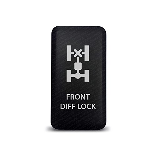 CH4X4 – Interruptor pulsador para Toyota Tacoma, FJ Cruiser, Land Cruiser, Fortuner, Hilux, 4Runner, Prado 12V 3Amp – Símbolo de bloqueo de difusión