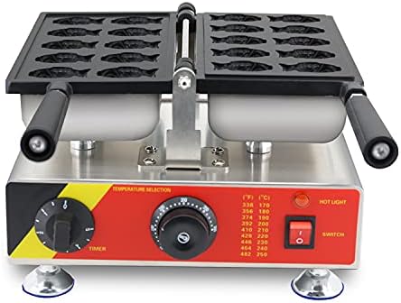 Generic Uso Comercial Antiadherente 110v 220v Eléctrico 10pcs Mini Pequeño Goldfish Waffle Baker Taiyaki Maker Machine