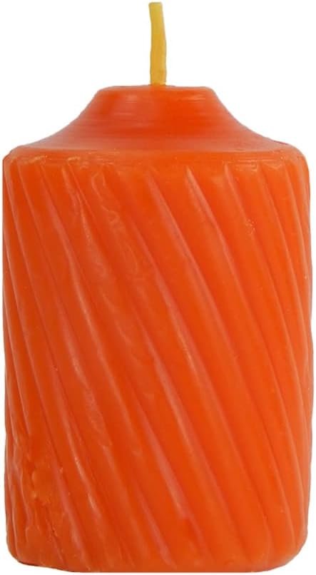 General Wax and Candle Co – Vela votiva perfumada de calabaza, 2.25 pulgadas de altura, tiempo de combustión de 15 horas, naranja