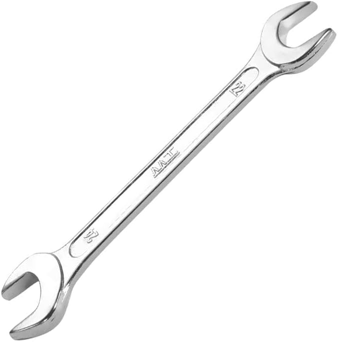 Utoolmart Llave doble de extremo abierto, llave métrica de 8.071 in de longitud, herramienta de reparación de llaves de 0.866 in x 0.945 in, acero