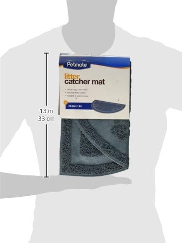 PETMATE Tapete para atrapar arena de 12 círculo, azul hielo