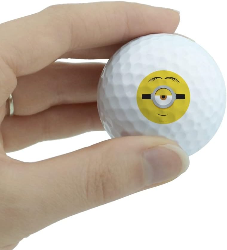 GRAPHICS & MORE Minions Stuart Face – Pelotas de golf, paquete de 3