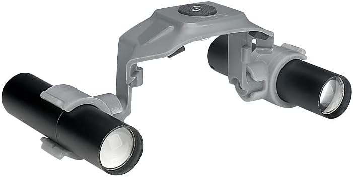Qmint Soporte de reflector Mavic 2, linterna de vuelo nocturno giratorio LED faro adecuado para DJI Mavic 2 zoom drone (dos manos eléctricas)