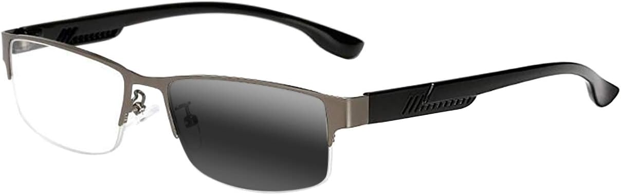 Lentes de lectura fotocromáticos de transición multifocal progresiva para ocasión de negocios UV400 para hombre