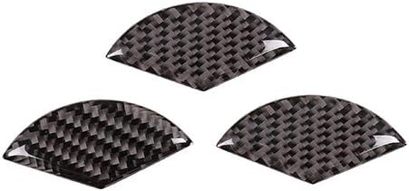 YIWANG 3 unids real fibra de carbono coche puerta trasera camión arranque emblema insignia etiqueta para Mercedes Benz Clase C W205 2016-2019 Auto